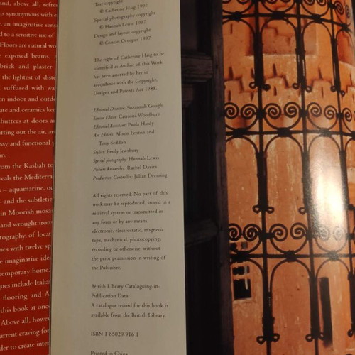 Mediterranean Style style book like new, Catherine Haig 1997