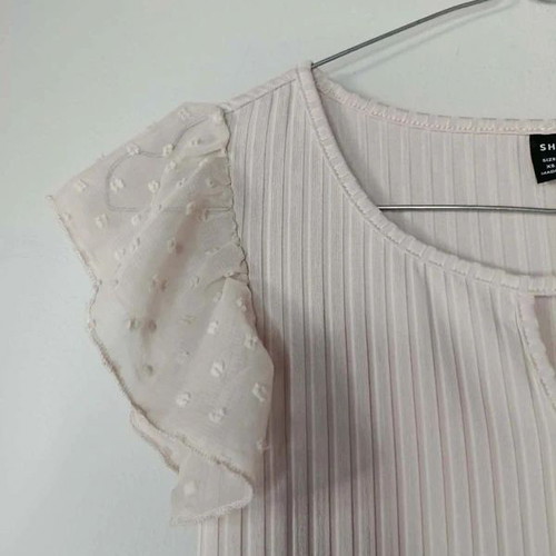 Shein beige top with frill sleeves, size XS, like new