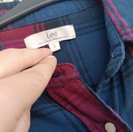 Lee red and blue checked shirt, small