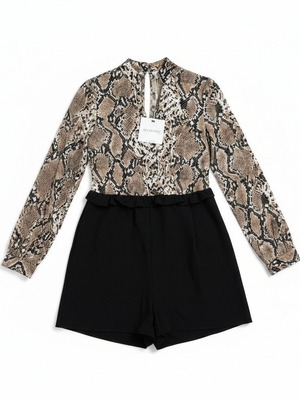 Delousion Snake Print Playsuit Size XS New with Tags