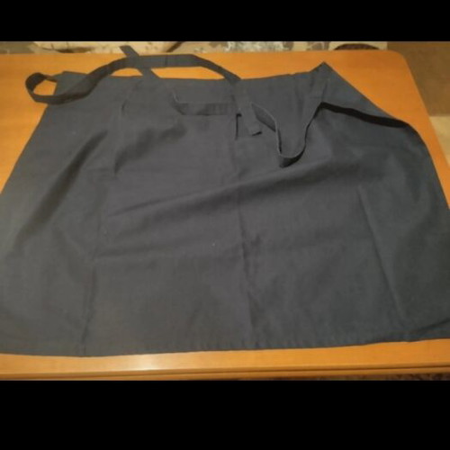 Kitchen apron used, blue