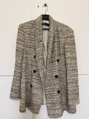 Zara knitted jacket used, beige, size S