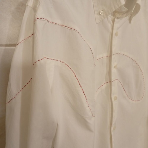 Evisu Deluxe white shirt with cufflinks size L like new