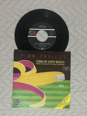 Vinyl 7” Single Pink Project – Stand By Every Breath like new