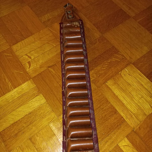 Leather 30-Slot Cartridge Belt, used