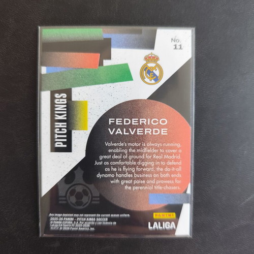 Federico Valverde Panini Pitch Kings 2026 Maestro and Select 2026 Snapshot Bundle