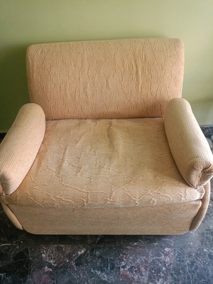 Sofa with foldable bed used