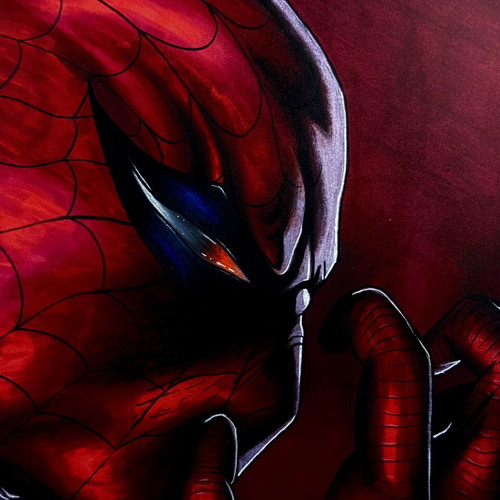 Spider-Man Original Handcrafted Drawing A4