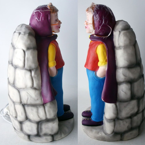 Vintage Harry Potter 35cm Melek Fecht lamp new with cracks