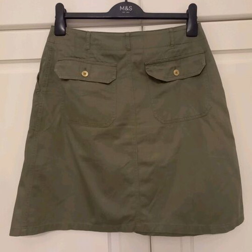 Forel skirt khaki cotton like new, size M
