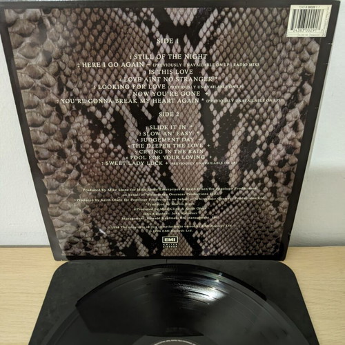 Whitesnake Greatest Hits vinyl record used, rock