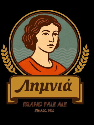Λημνια Beer καινούργιο σετ με 2 καπάκια και ετικέτα
