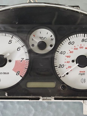 Mazda MX-5 Miata NB FL instrument cluster used, white faces