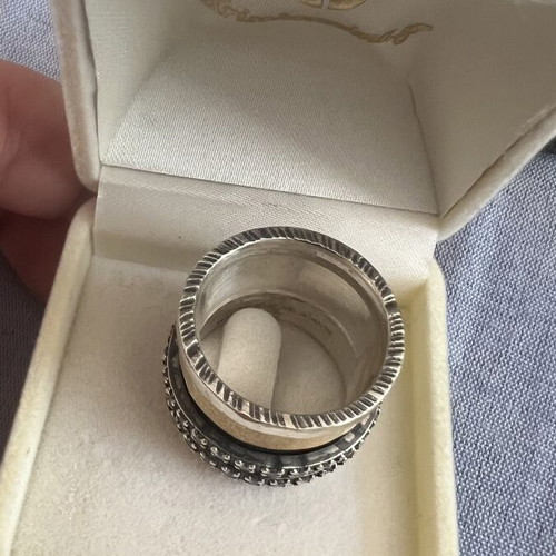 K.and silver and gold ring size 61