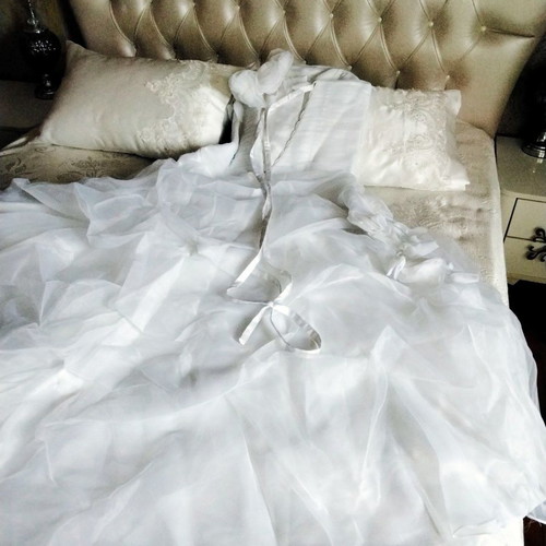 Wedding dress new, one shoulder, white, size L