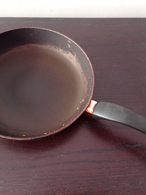 Frying pan used, kitchenware EKG