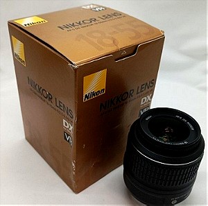 NIKKOR φακός zoom 3x AF-S φορμά DX Nikon 18-55mm f/3.5-5.6G VR με κουτί σε άριστη κατάσταση.