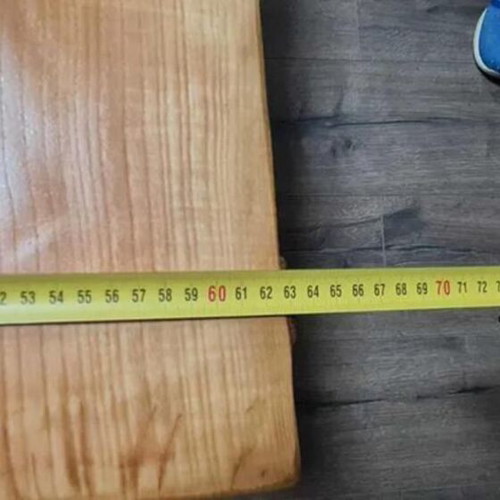 Coffee table made of wood and metal legs new, handmade