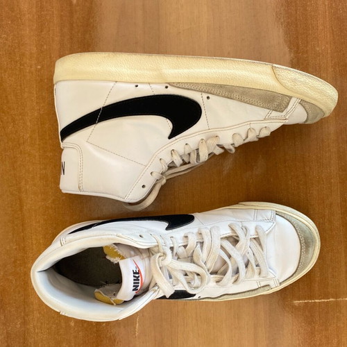 Nike Blazer Mid ’77 used, white-black, size 43