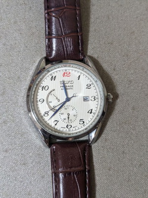 Seiko Pressage 1:1 Replica Wristwatch Like New with Brown Leather Strap