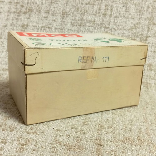 Imco Triplex Gas Type G11 empty paper box used, vintage