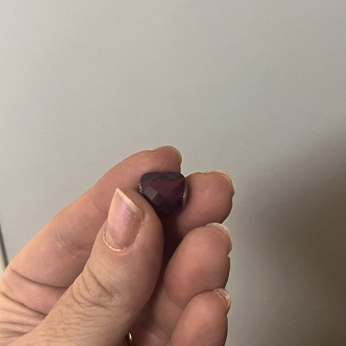 Pandora glass charm heart limited edition Bordeaux color like new