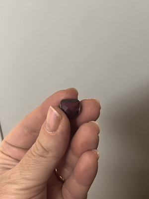 Pandora glass charm heart limited edition Bordeaux color like new