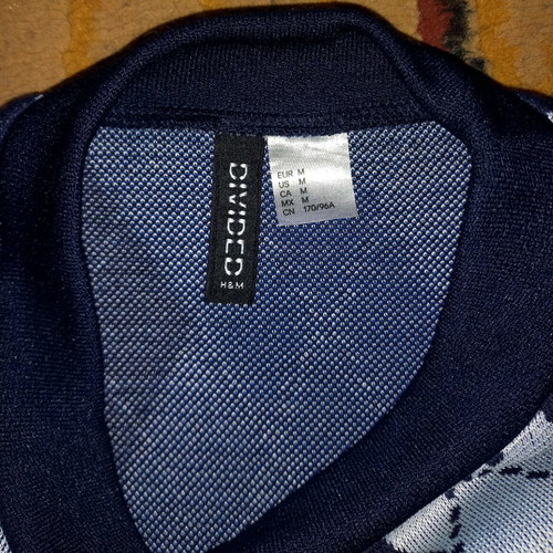 H&M Argyle Dress Size Medium Like New