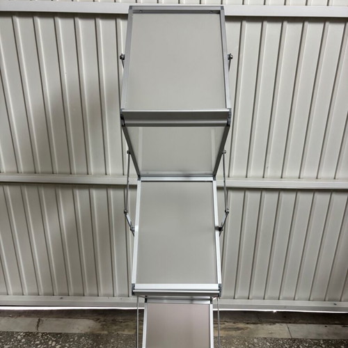 Foldable floor-standing document stand 6 A4 slots like new