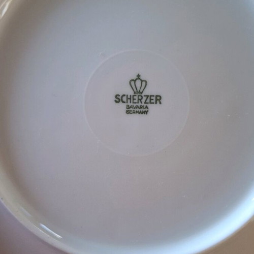 Scherzer porcelain dinnerware set used, pack of 35 pieces