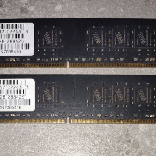 Geil Black Dragon DDR2 800MHz 2GB (2x1GB) used kit with red LED