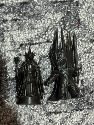 Lord of the Rings Witch King 3D figures like new, 9-12 cm