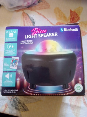 Bluetooth Disco Light Speaker with Remote Control, Portable