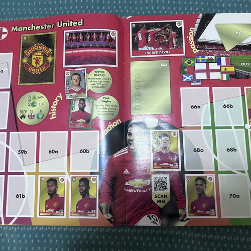 Panini Official Sticker Album 2021 used, partial completion