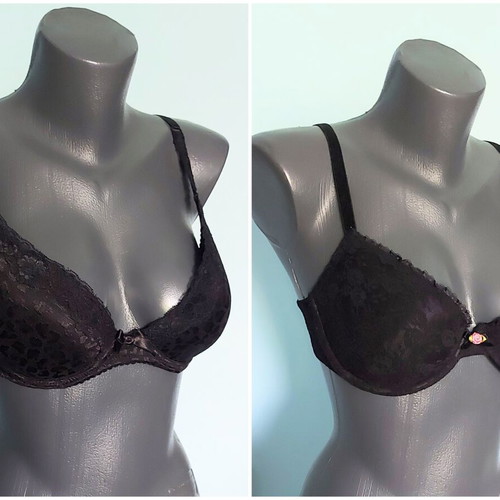 H&M Vintage Pushup Wonder Bra Black, like new, 2 pcs