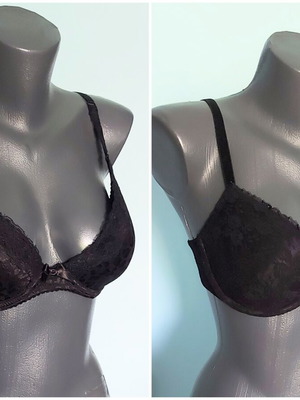 H&M Vintage Pushup Wonder Bra Black, like new, 2 pcs