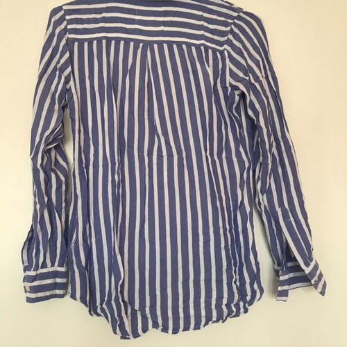 Rails shirt 100% rayon like new, white and blue