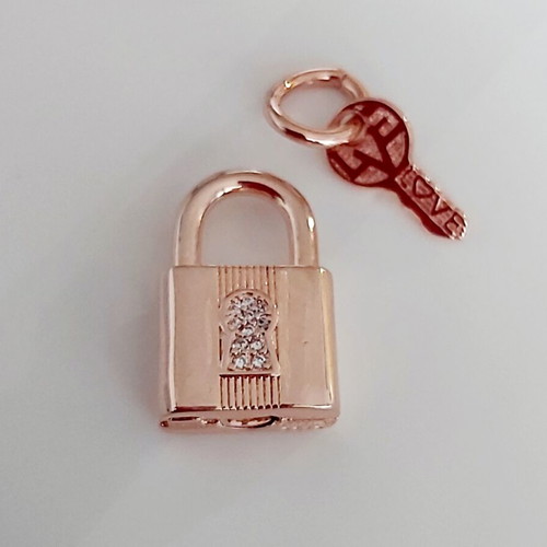 Pendant "Padlock with key" s925