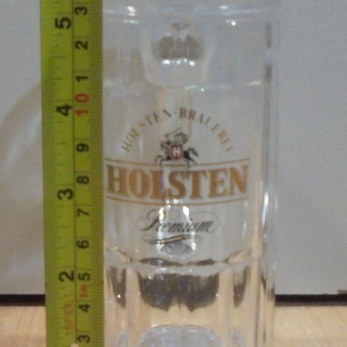 Holsten beer two used promotional glass mugs 0.25l