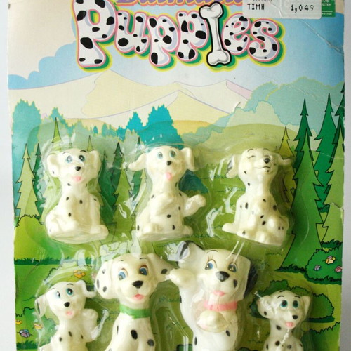 Vintage 90's Dalmatian puppies figures 101 Dalmatians Mei Ah new