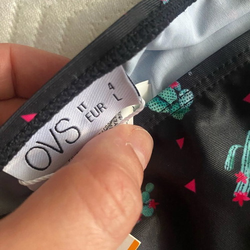 Ovs bikini new with cactus design, strapless