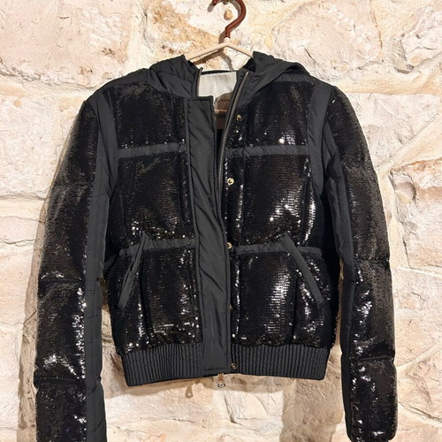Guess by Marciano black sequin puffer jacket like new