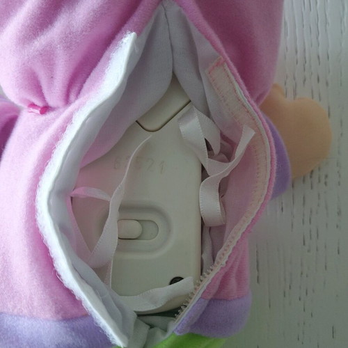 Playskool Hug Me Pink Green Like New with Light and Lullaby Music