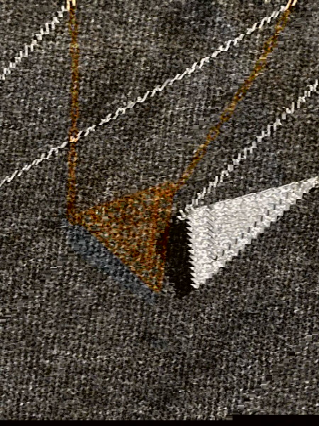 Swarovski μενταγιόν "Δέλτα" ροζ χρυσός