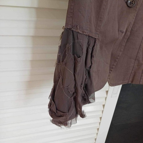 Brown jacket used with matching skirt, size 44