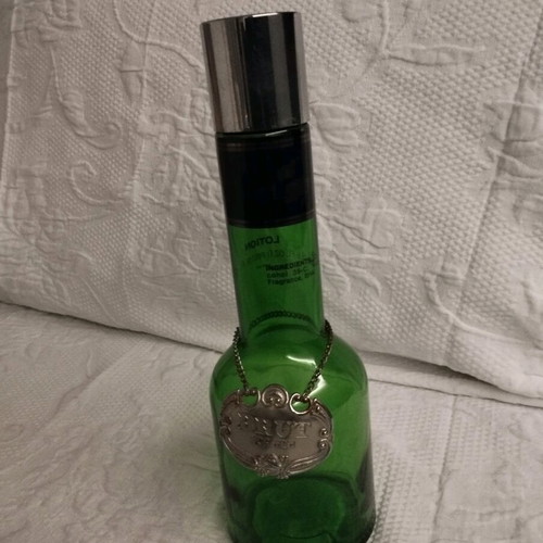 Faberge Brut men's lotion spray bottle used, collectible