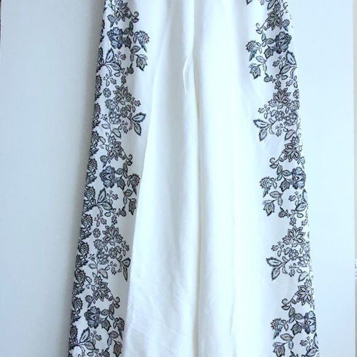 Promod pants new, white, size M with elastic and drawstring