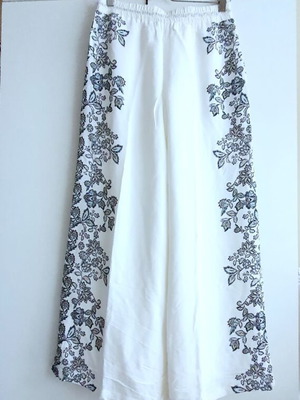 Promod pants new, white, size M with elastic and drawstring
