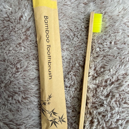 EcoDent biodegradable bamboo toothbrushes new, in various colors