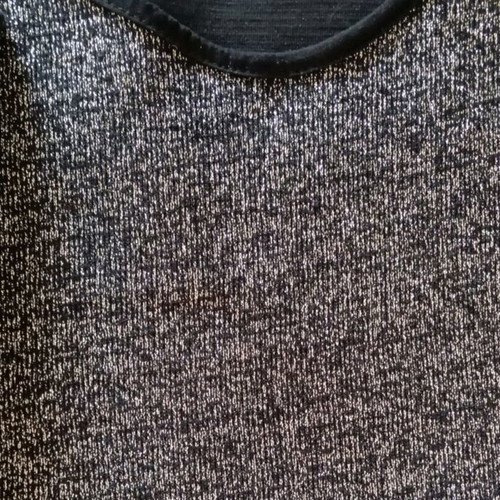 Women's blouse with lame like new, black and silver